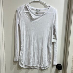 Forever 21 White Long Sleeve Top